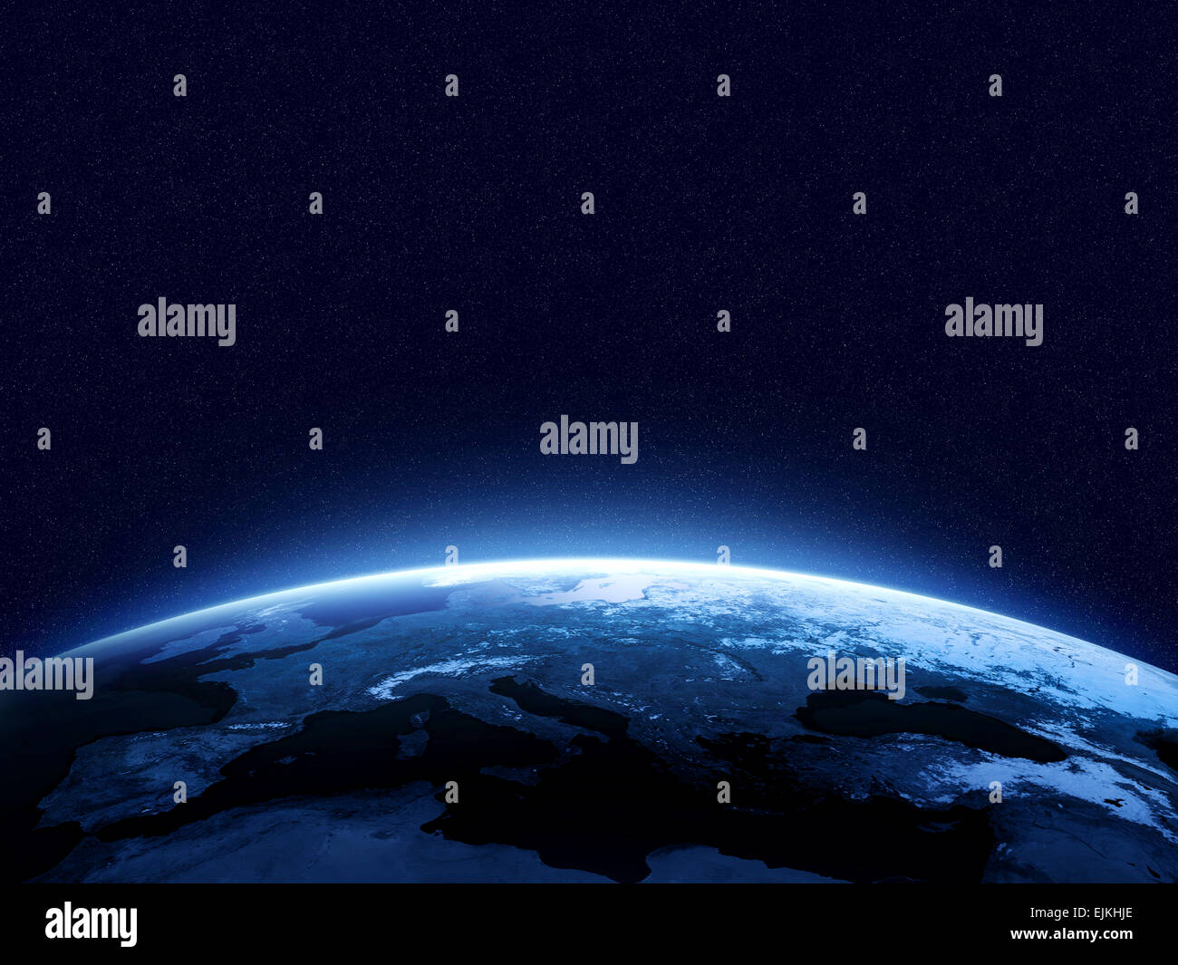 Europe Globe Earth From Space High Resolution Stock Photography and ...