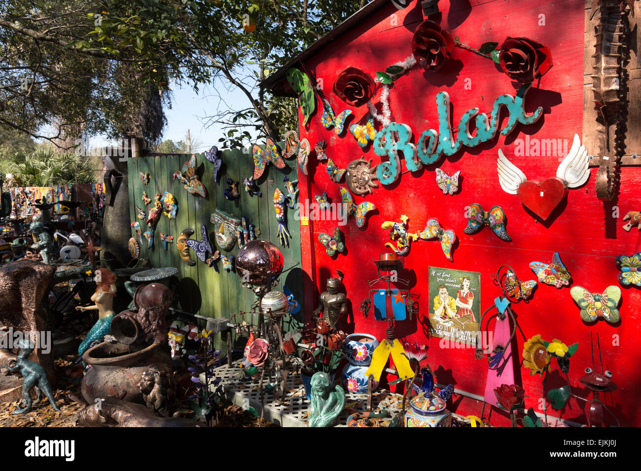 Yard Art, Florida, USA Stock Photo Alamy