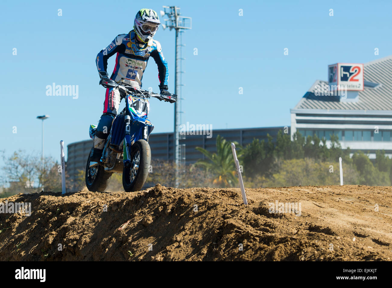 Jerez de la Frontera, Andalusia, Spain, 28 March, 2015: Marc Reiner Schmidt  in qualifying session of first Grand Prix of the FIM S2 European  Championship Stock Photo - Alamy