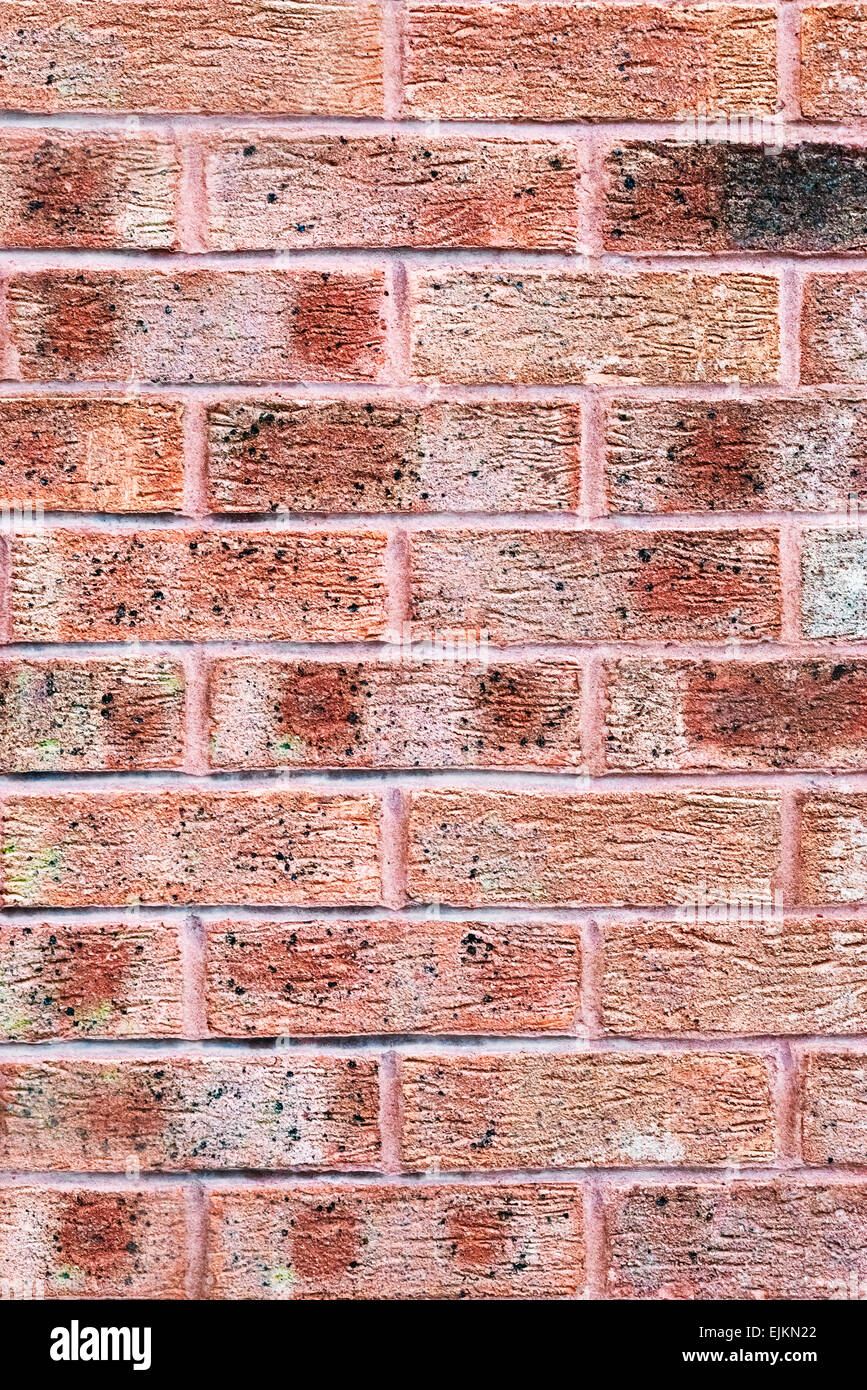 Clay red brick wall texture and background Stock Photo - Alamy