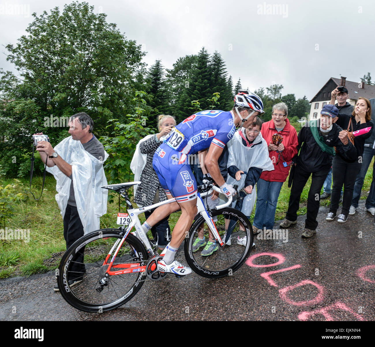 Photo Presse Originale Tour De France 1985 – Frédéric Vichot, Vainqueur D’étape Solitaire – Cyclisme Vintage