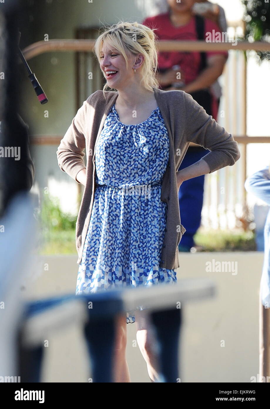 Courtney Love spotted filming one of the last episodes of the hit show "Sons Of Anarchy" with co star Katey Sagal in Los Angeles. The singer plays a small role of the Courtney Love spotted filming one of the last episodes of the hit show "Sons Of Anarchy" with co star Katey Sagal in Los Angeles. The singer plays a small role of the