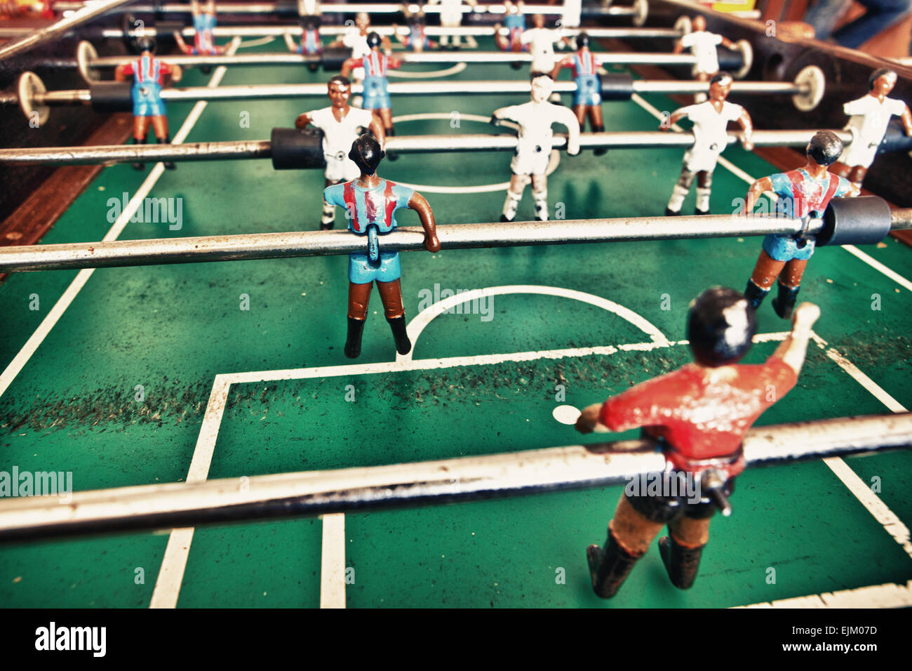 Visible figures of toy mini football players hires stock photography and images Alamy