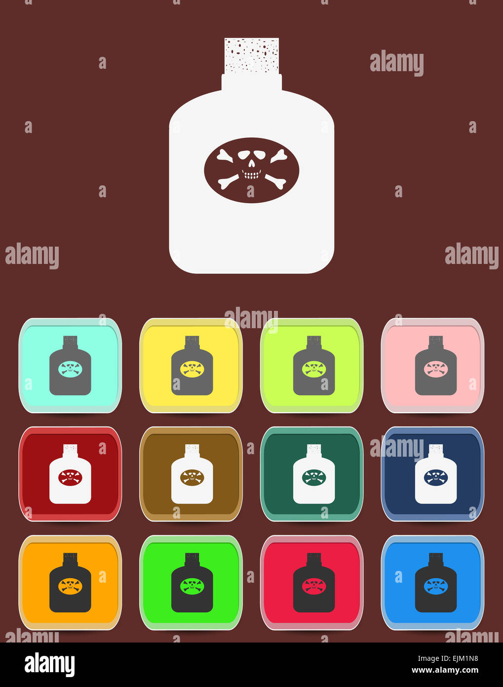 Cartoon bottle poison hi-res stock photography and images - Alamy