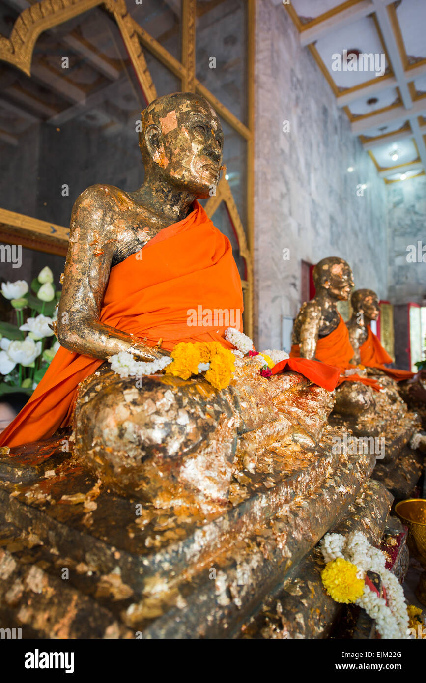 Buddha Statue in Wat Chalong, Phuket Thailand Stock Photo