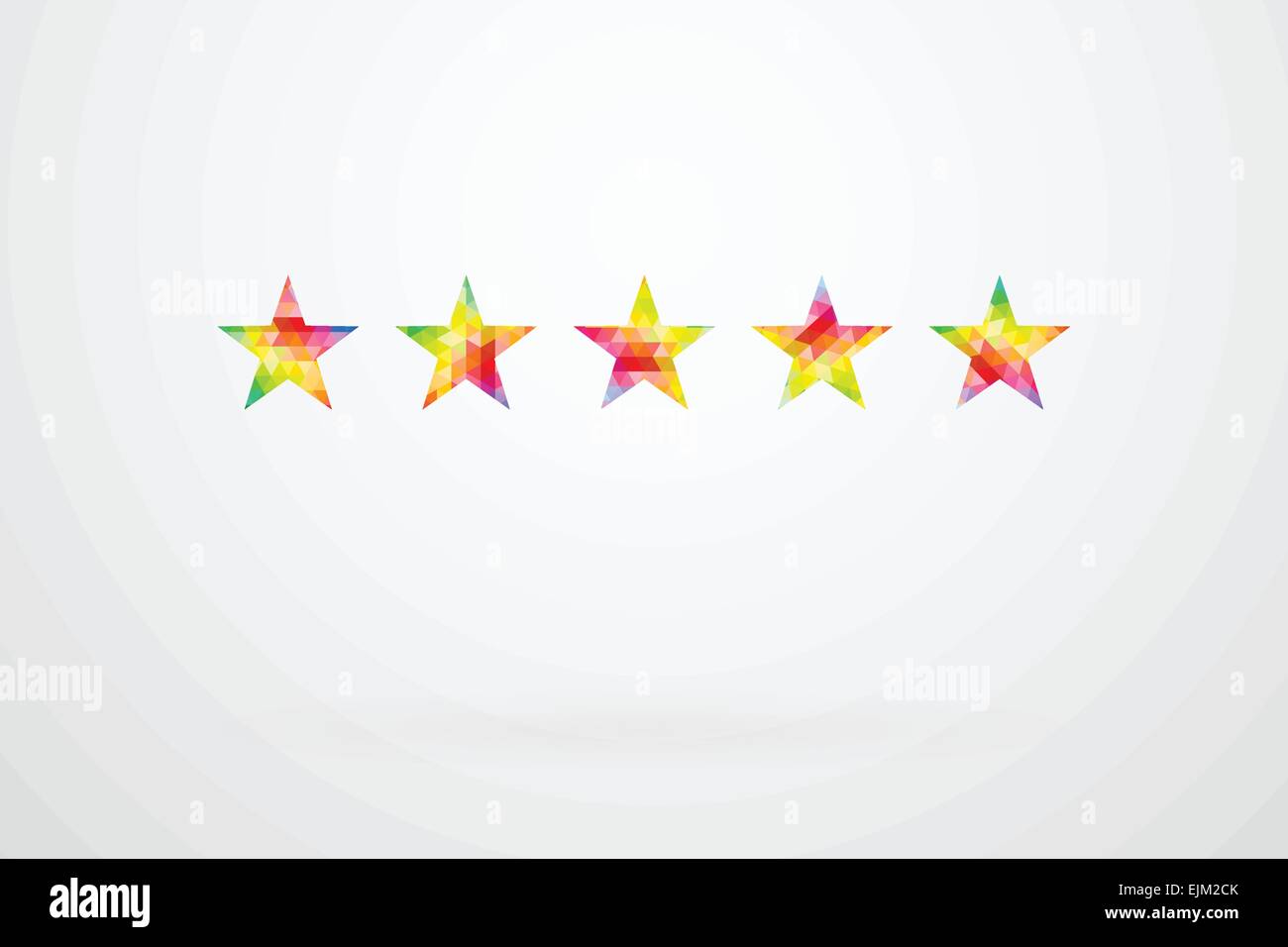 Five Star Award Color Palette Guide Spectrum Vector Stock Vector Image ...