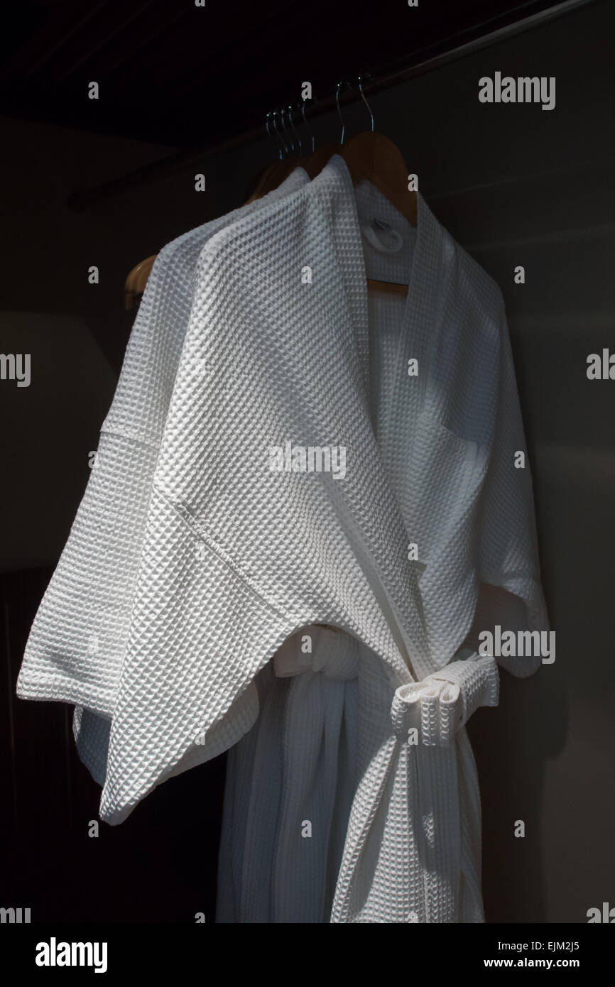 White bathrobe towel hires stock photography and images Alamy