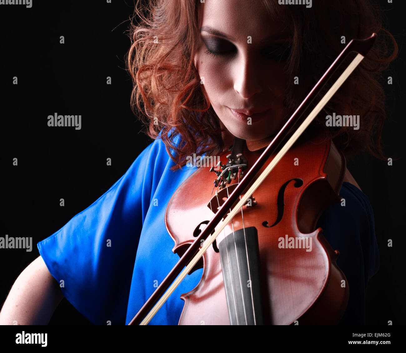Playing the violin Stock Photo Alamy
