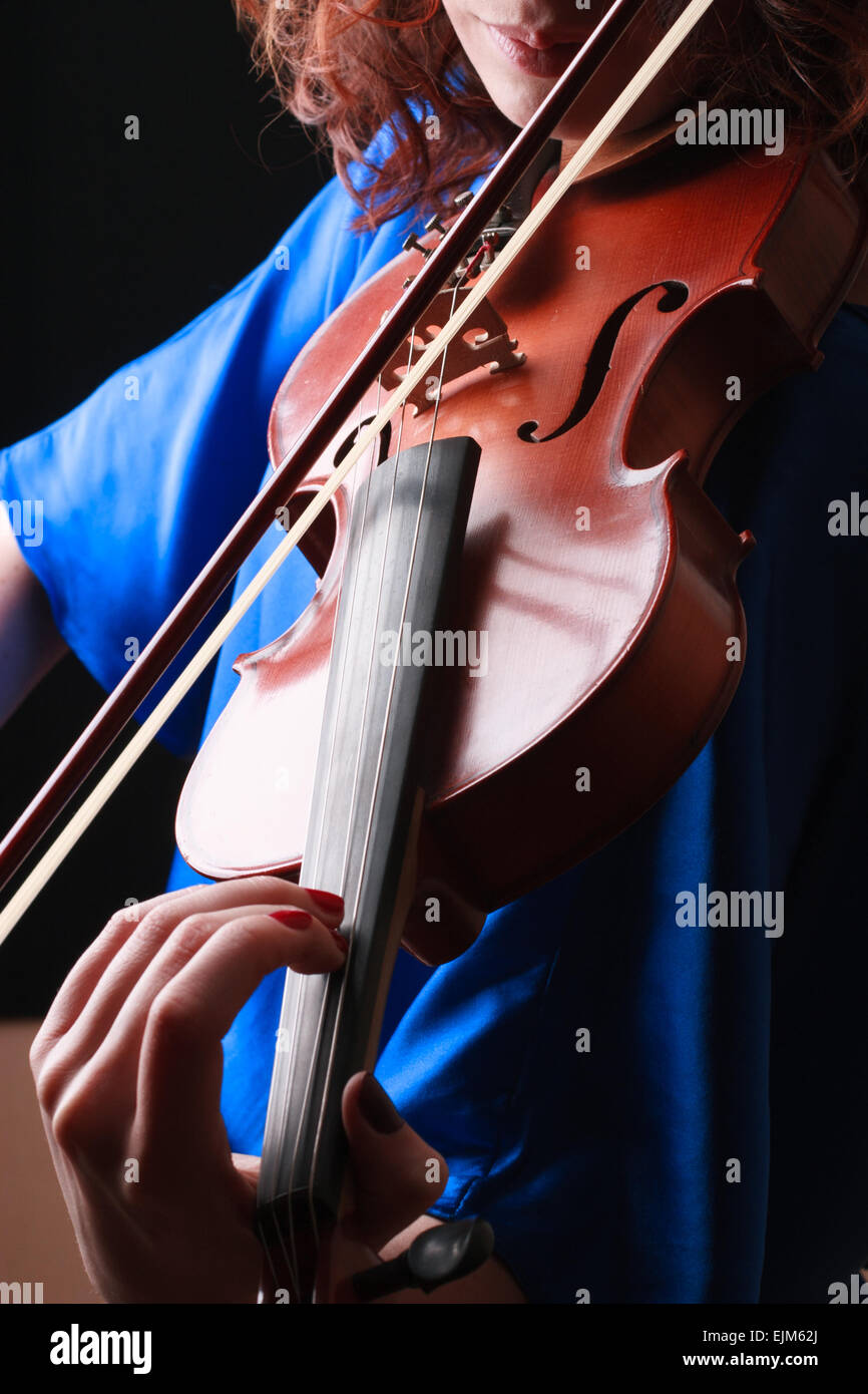 Playing the violin Stock Photo Alamy