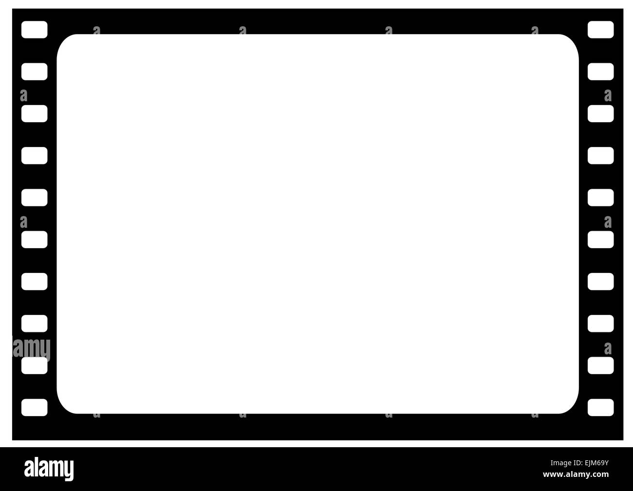 Illustration of the wide film frame - vector Stock Vector