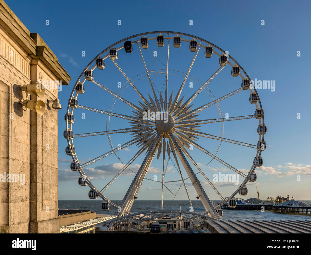 Brighton Wheel and Pier Stock Photo