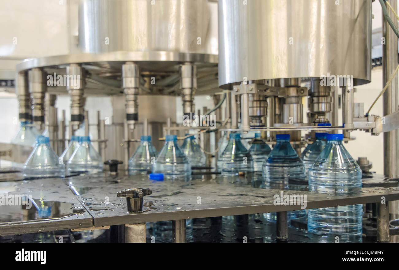 Water bottling plant Stock Photo Alamy