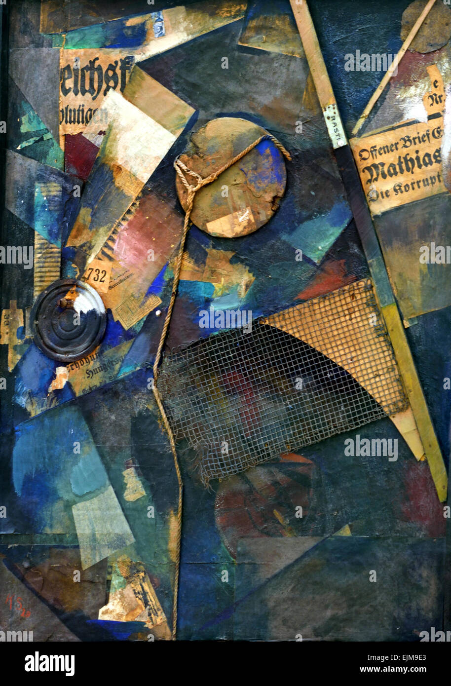 The Star Picture 1920 Kurt Schwitters 1887-1948 German Germany Stock Photo