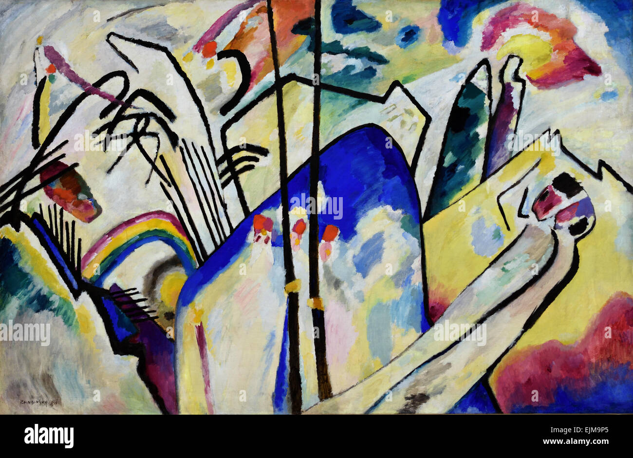 Komposition IV 1911  Wassily Kandinsky 1866-1944 Russia Russian Federation Stock Photo