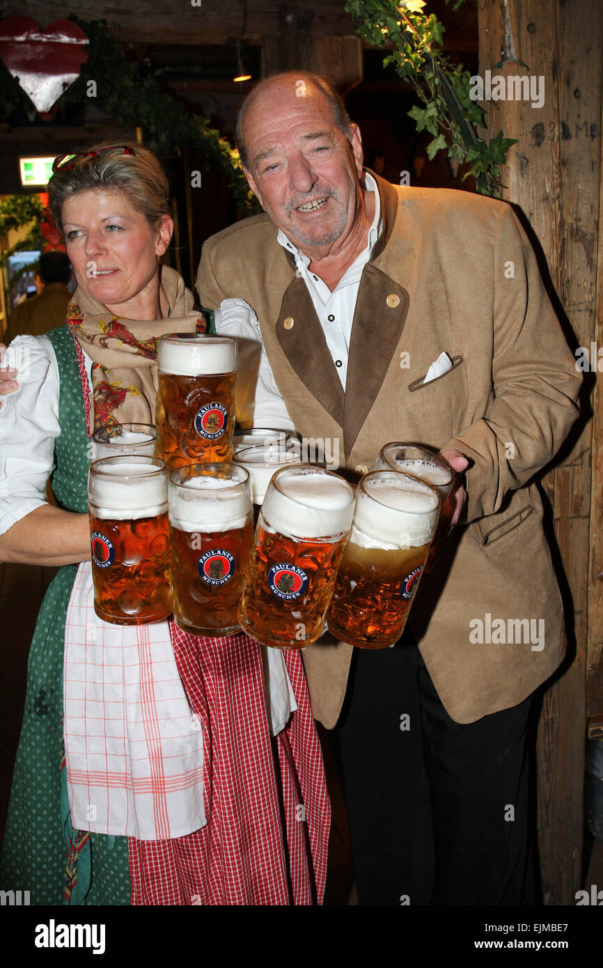 Ralph Siegel and his new girlfriend Annika Gassner at Kaefer Festzelt ...