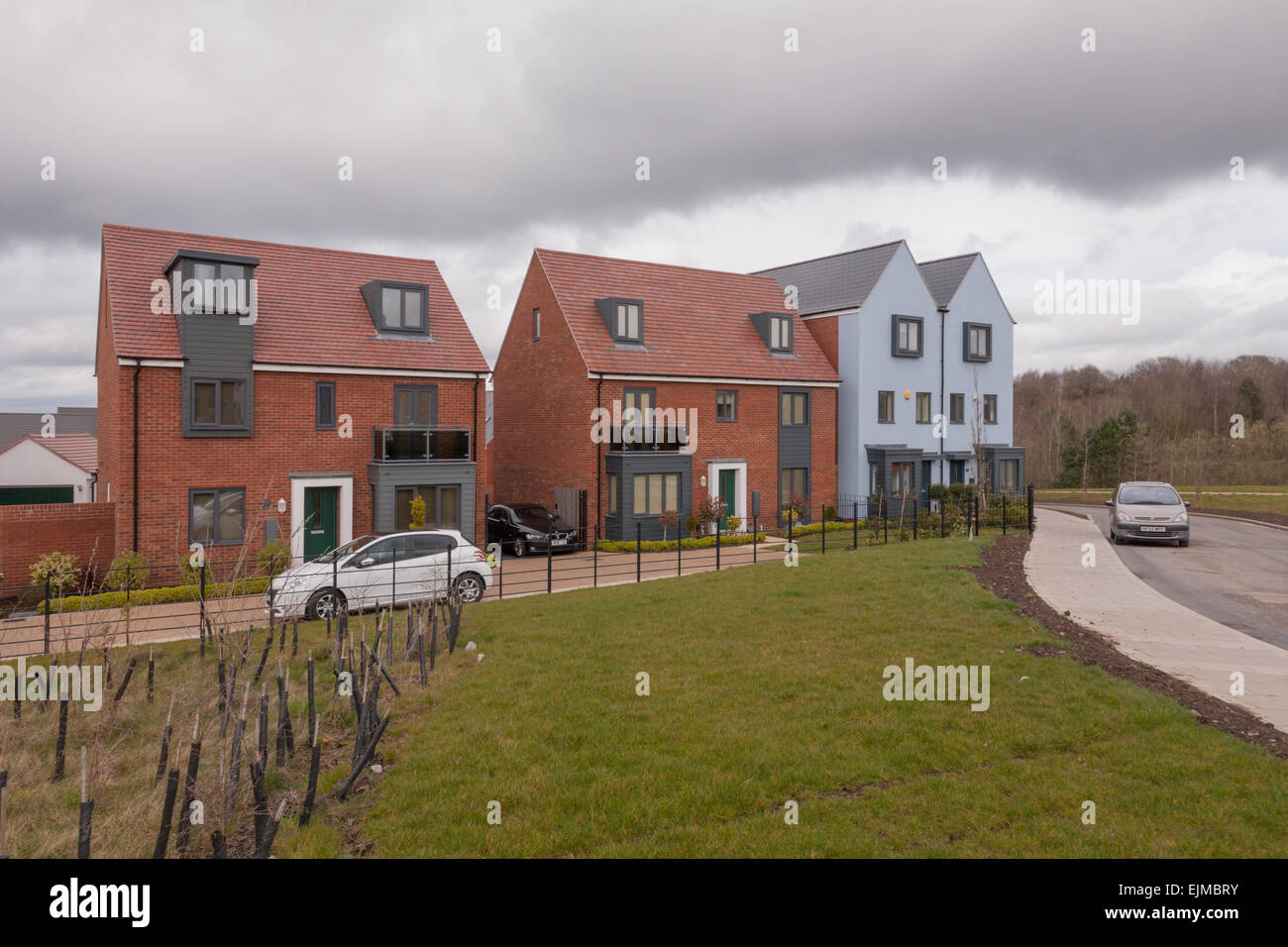 New homes built in the Shropshire new town of Telford, in the Lawley