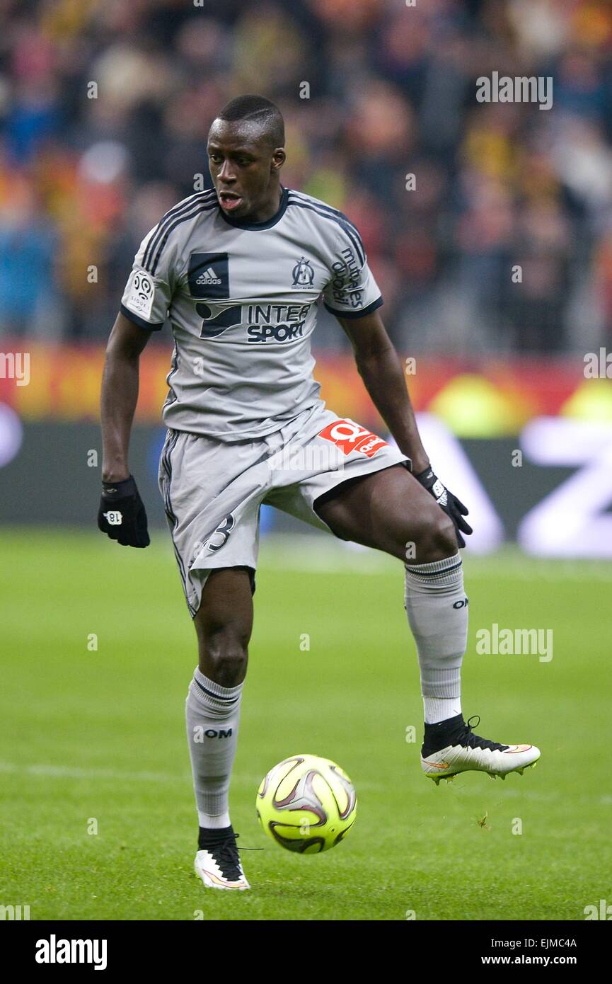 Benjamin Mendy - 22.03.2015 - Lens / Marseille - 30eme journee de Ligue 1  .Photo : Andre Ferreira / Icon Sport Stock Photo - Alamy