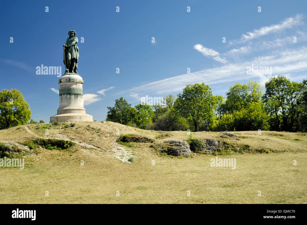 Statue of Vercingetorix, Mont-Auxois, Alésia Stock Photo