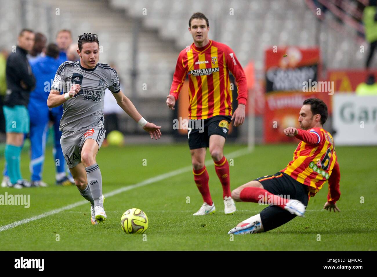 Florian Thauvin - 22.03.2015 - Lens / Marseille - 30eme journee de ...