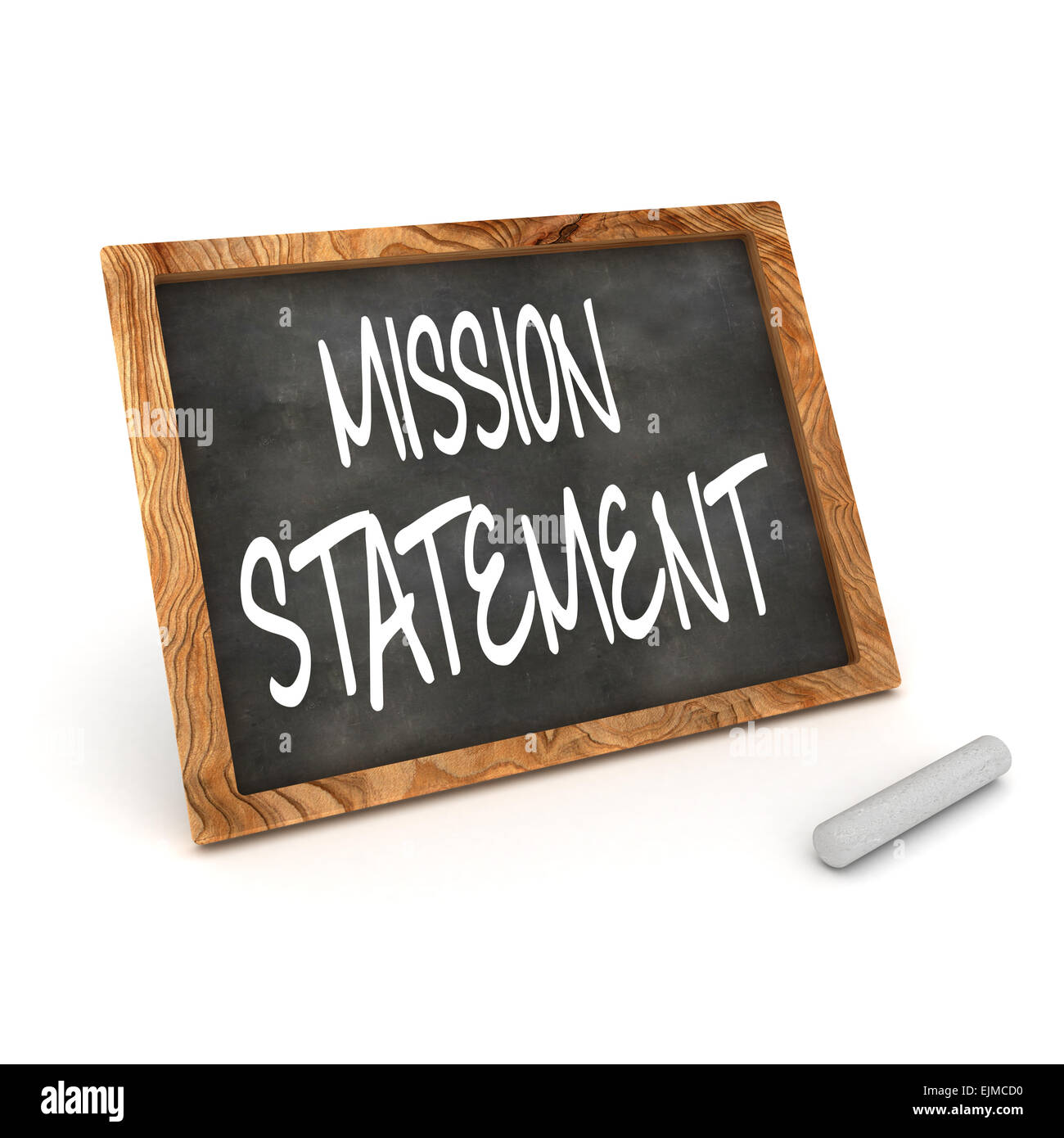 A Colourful 3d Rendered Illustration of a Blackboard showing Mission