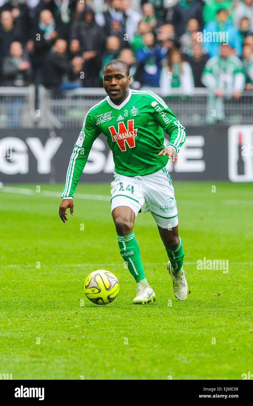 Landry N GUEMO - 22.03.2015 - Saint Etienne/Lille - 30eme journee de Ligue  1 .Photo : Jean Paul Thomas/Icon Sport Stock Photo - Alamy