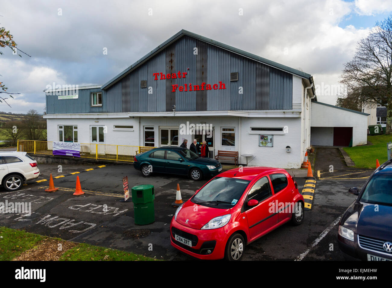 Exterior: Theatr Felinfach community theatre and social resource centre, Ceredigion Wales UK Stock Photo