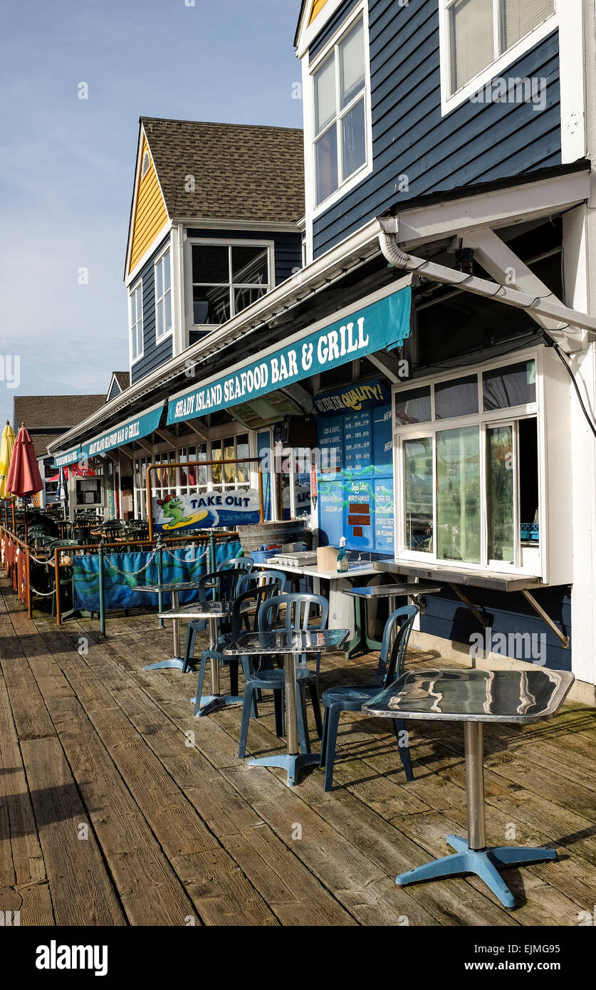 Shady Island Seafood Bar & Grill, Steveston Village, Richmond, BC, Canada Stock Photo