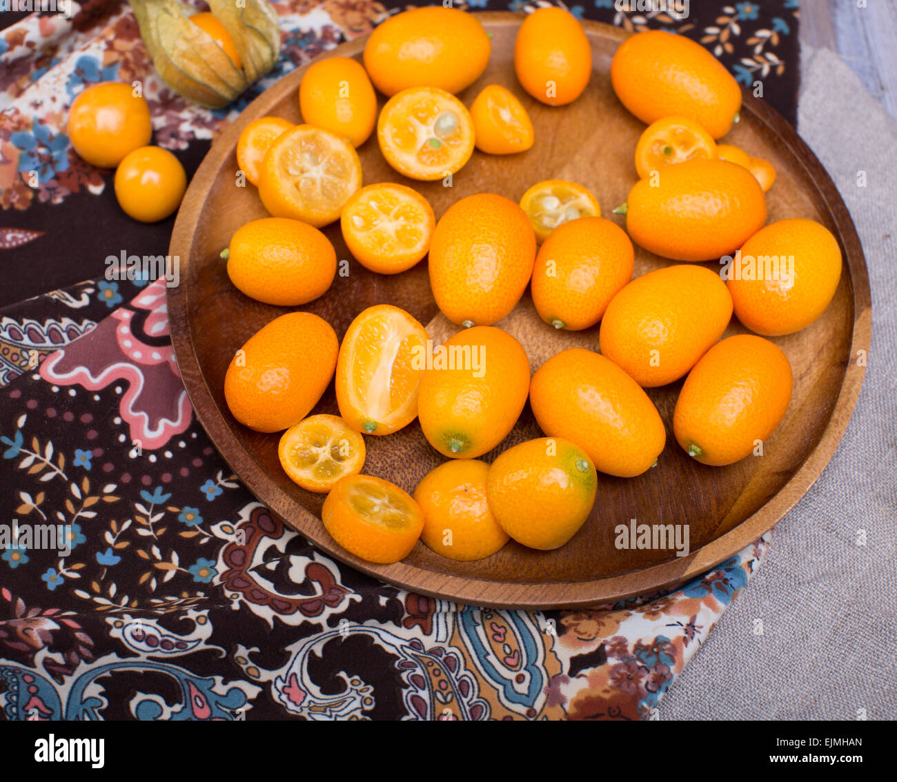 physalis and kumquat Stock Photo Alamy