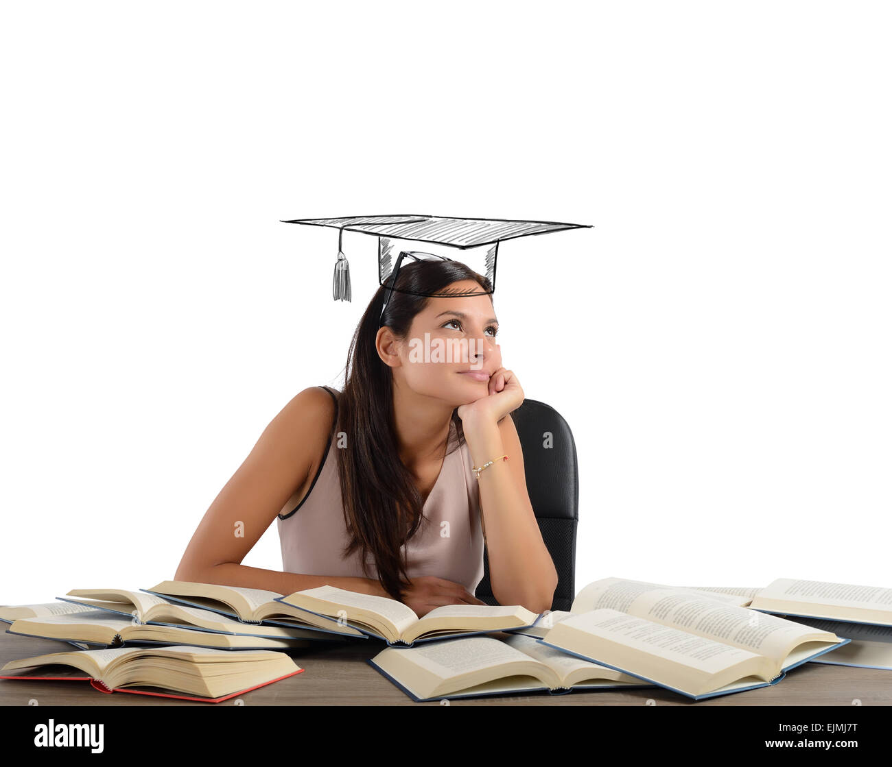 Student dreams graduation Stock Photo