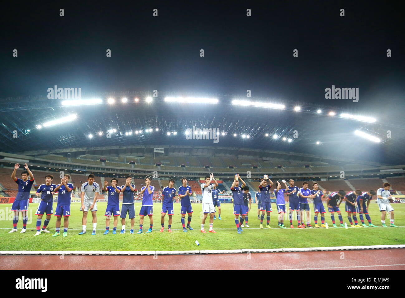 Shah Alam, Malaysia. 29th Mar, 2015. U-22U-22 Japan team group line-up ...