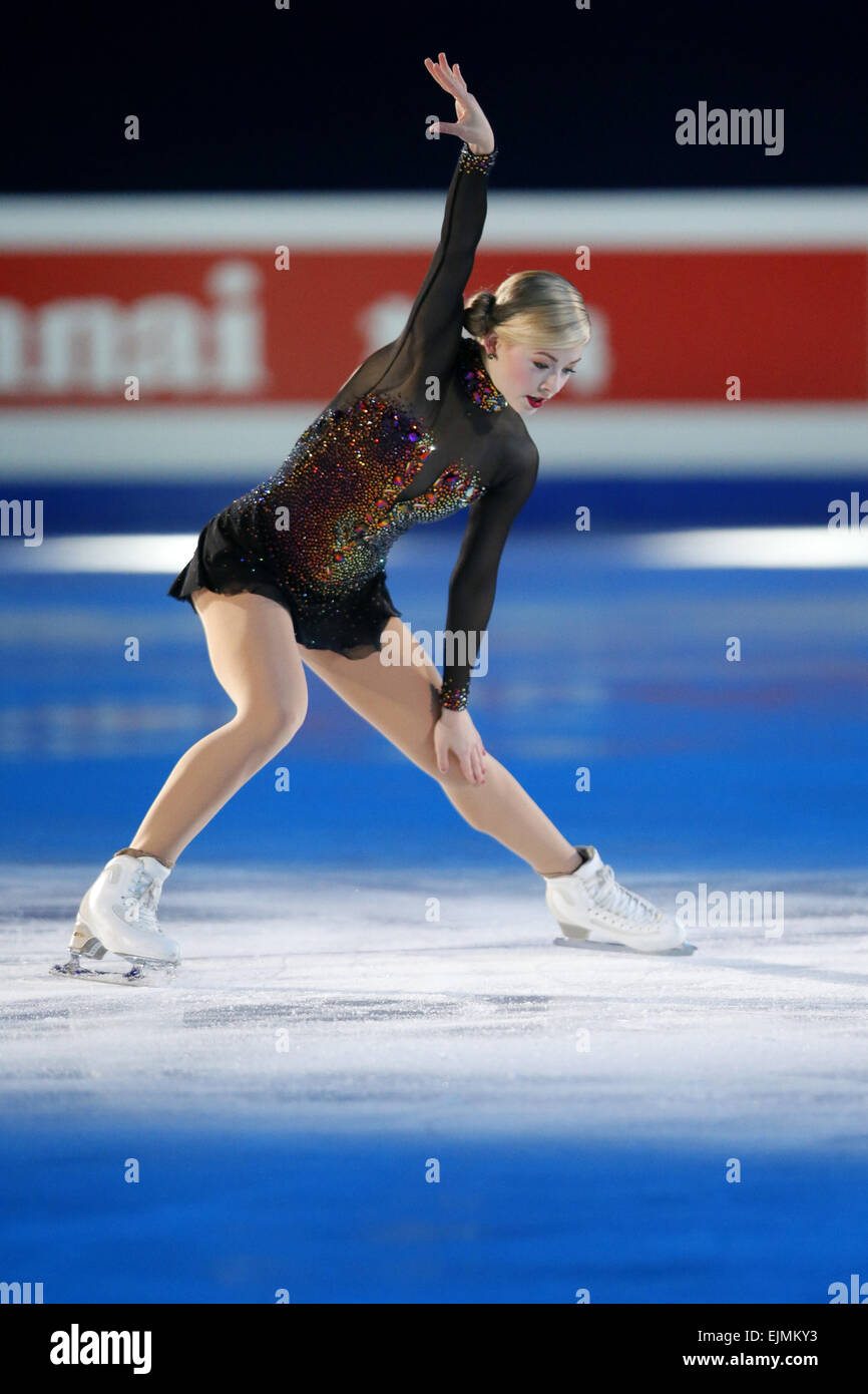 Shanghai, China. 29th Mar, 2015. Gracie Gold (USA) Figure Skating ISU World Figure Skating