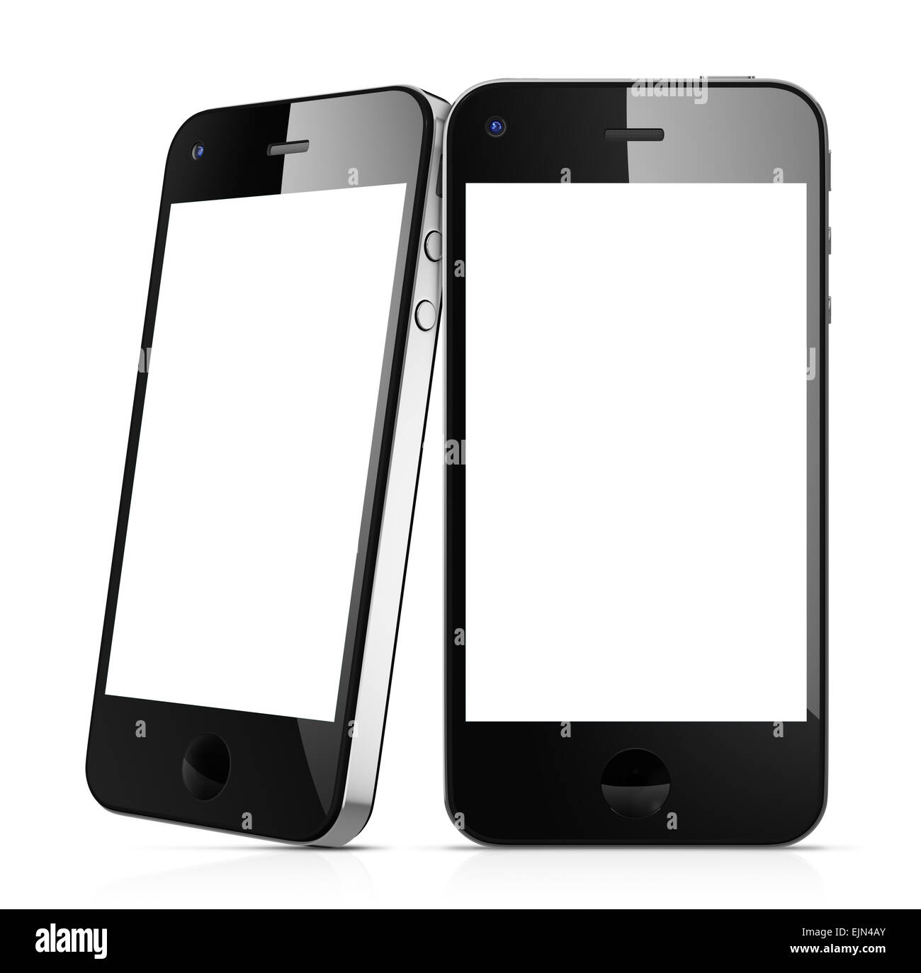 Black Mobile Phones Stock Photo - Alamy