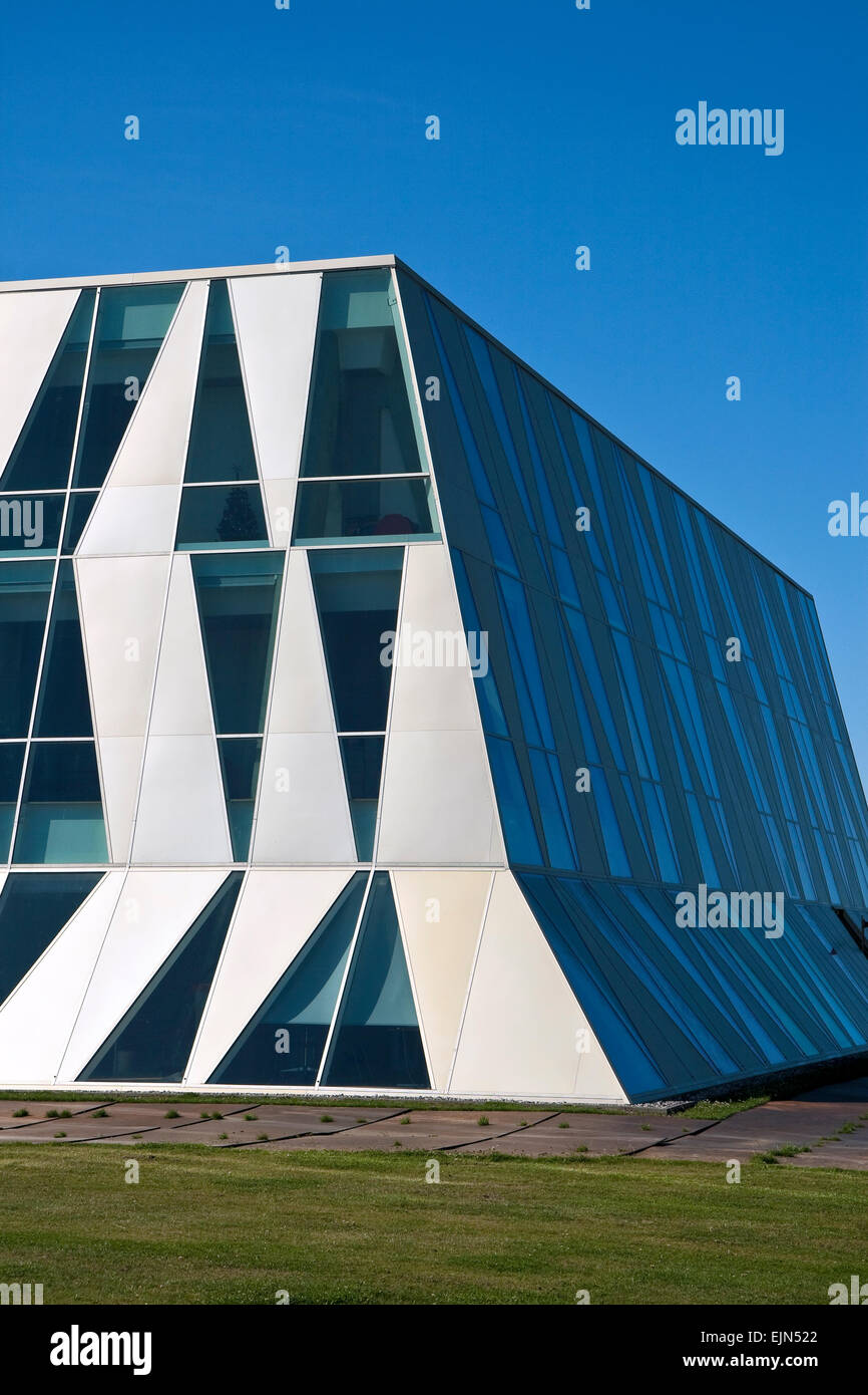 Modern office building against the blue sky Stock Photo - Alamy