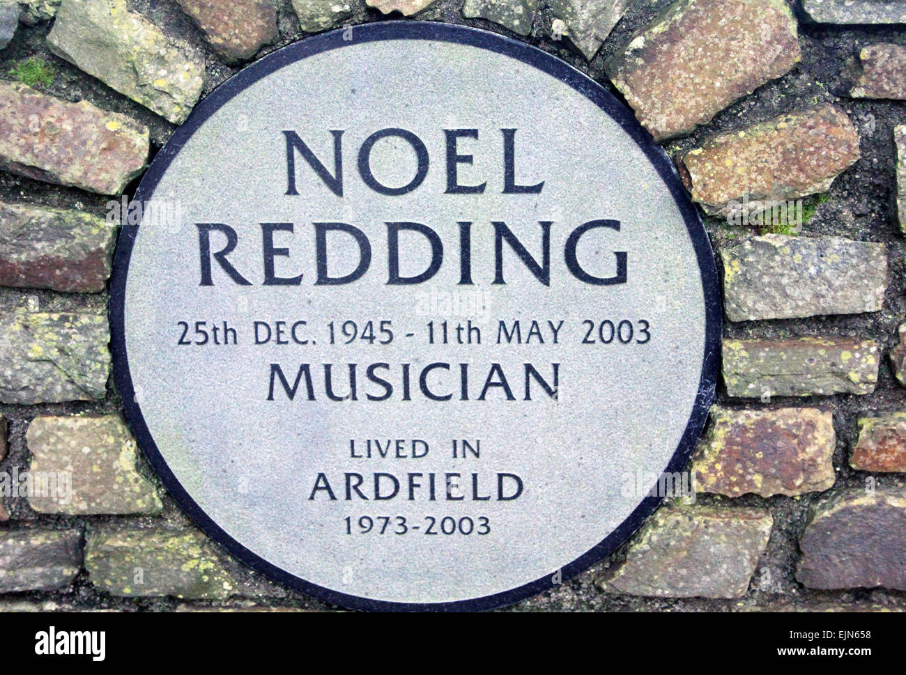 noel redding plaque ardfield county cork ireland Stock Photo