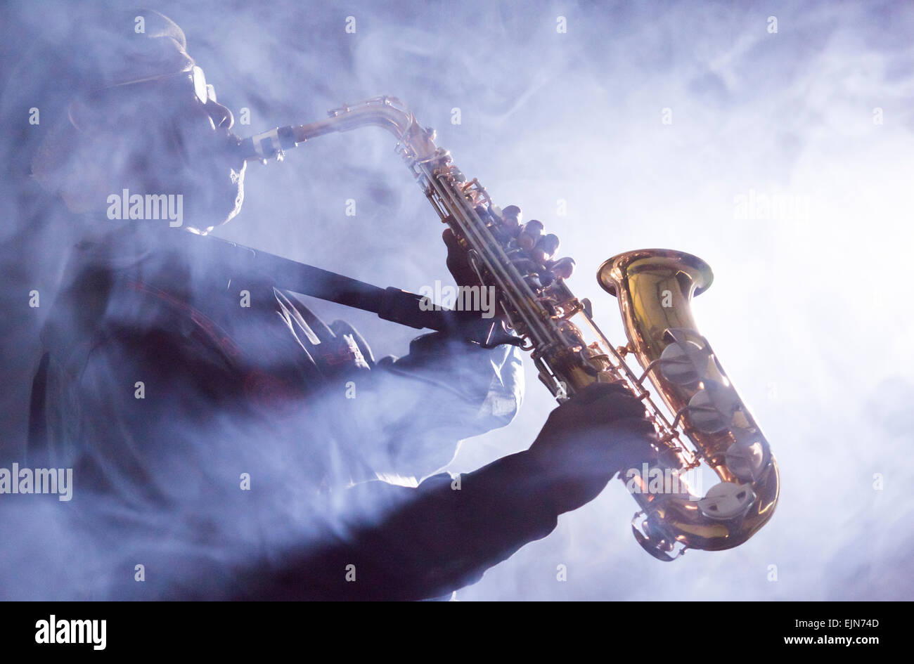 African american jazz saxophonist hires stock photography and images