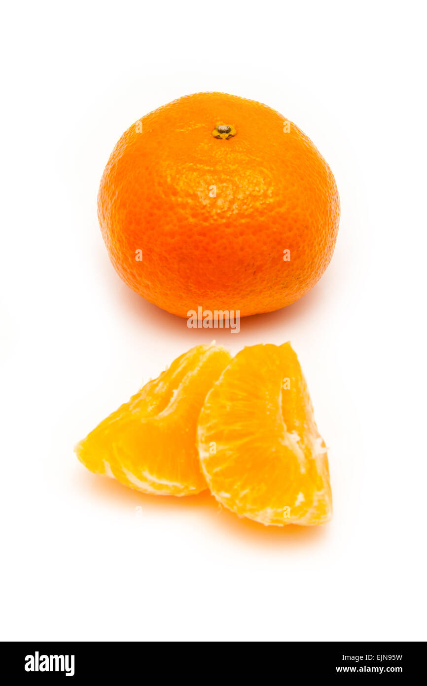 Clementine's isolated on a white studio background Stock Photo Alamy