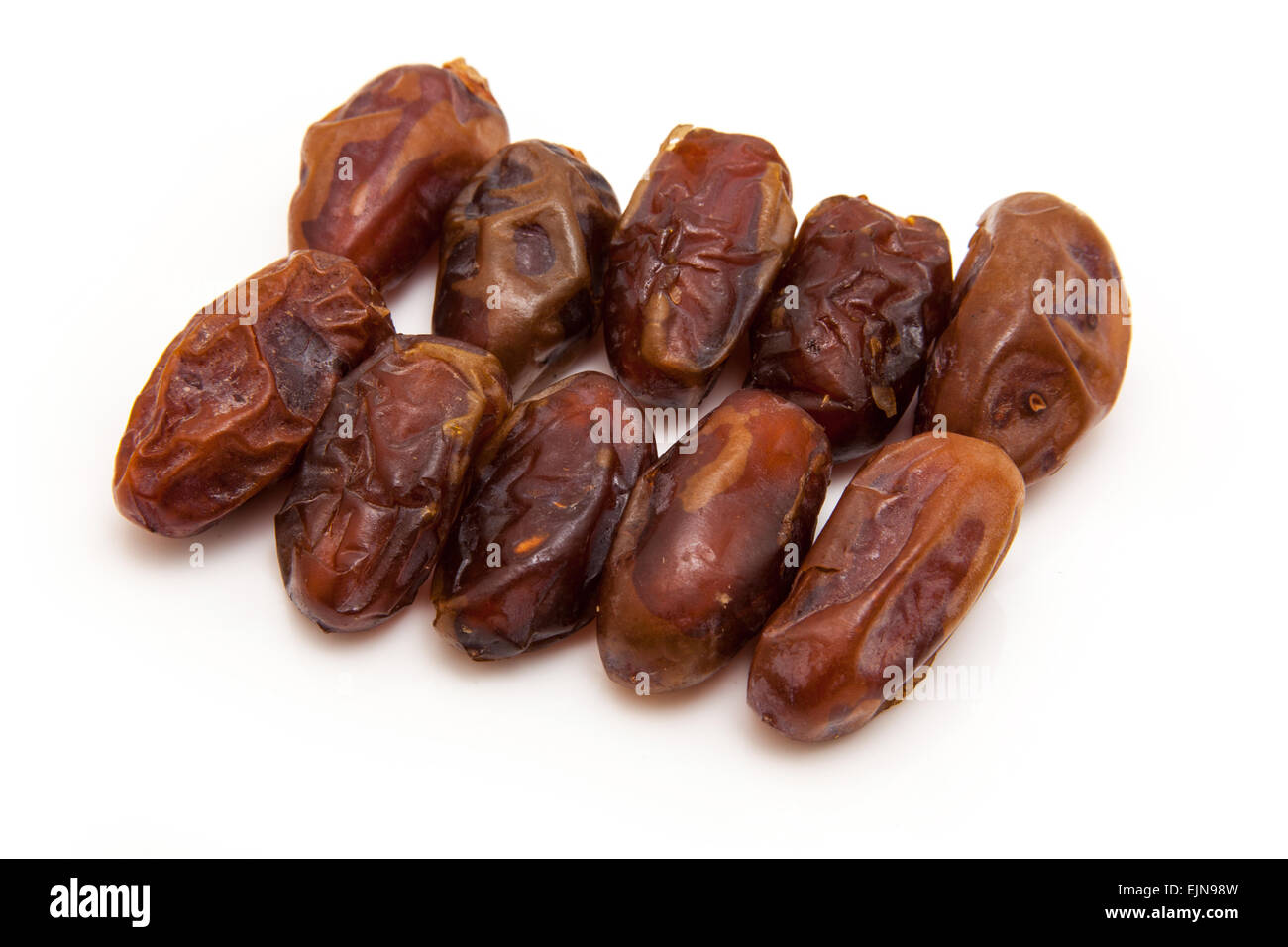 Halawi dates isolated on a white background. Halawi dates originate