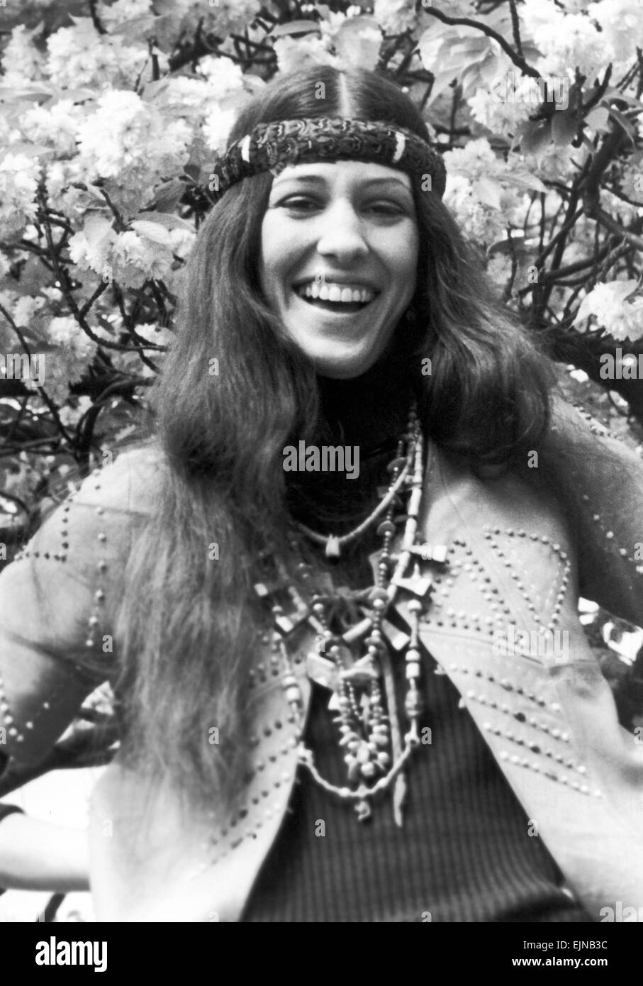 Rita Coolidge, in Regents Park, London, 5th May 1971. Stock Photo