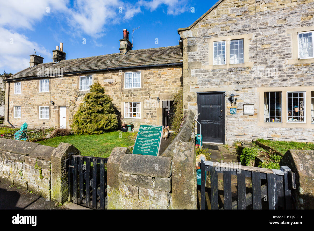 A plague cottage in Eyam village site of the bubonic plague in 1665