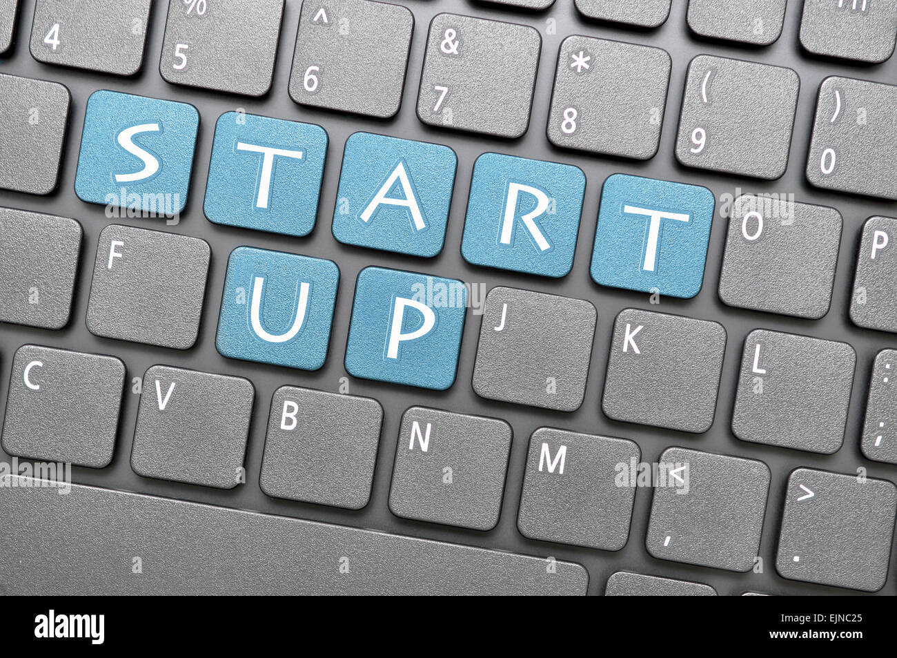 start button or key on keyboard showing go or power concept Stock Photo ...