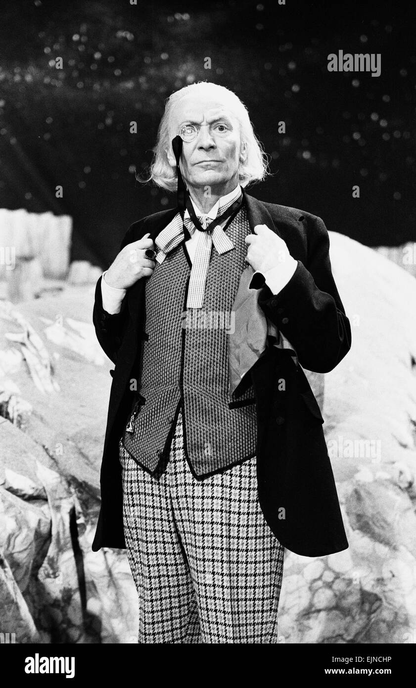 Actor William Hartnell The First Doctor Pictured During Rehearsals At Television Centre Studio Tc1 10th February 1965 Local Caption Dr Who 13 08 2010 Stock Photo Alamy