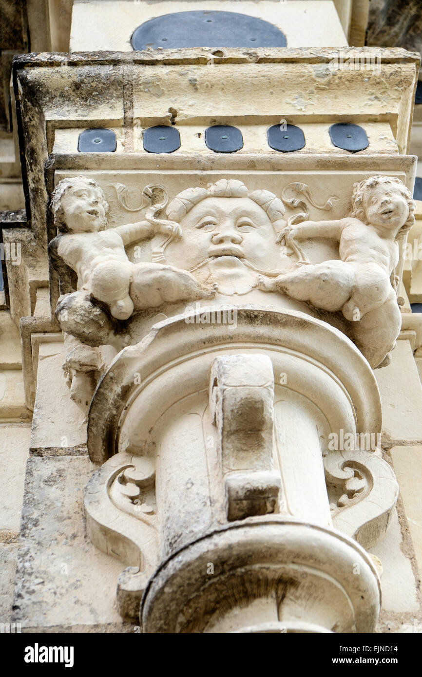 Architectural detail of Chateau de Chambord, Loire Valley, France Stock Photo