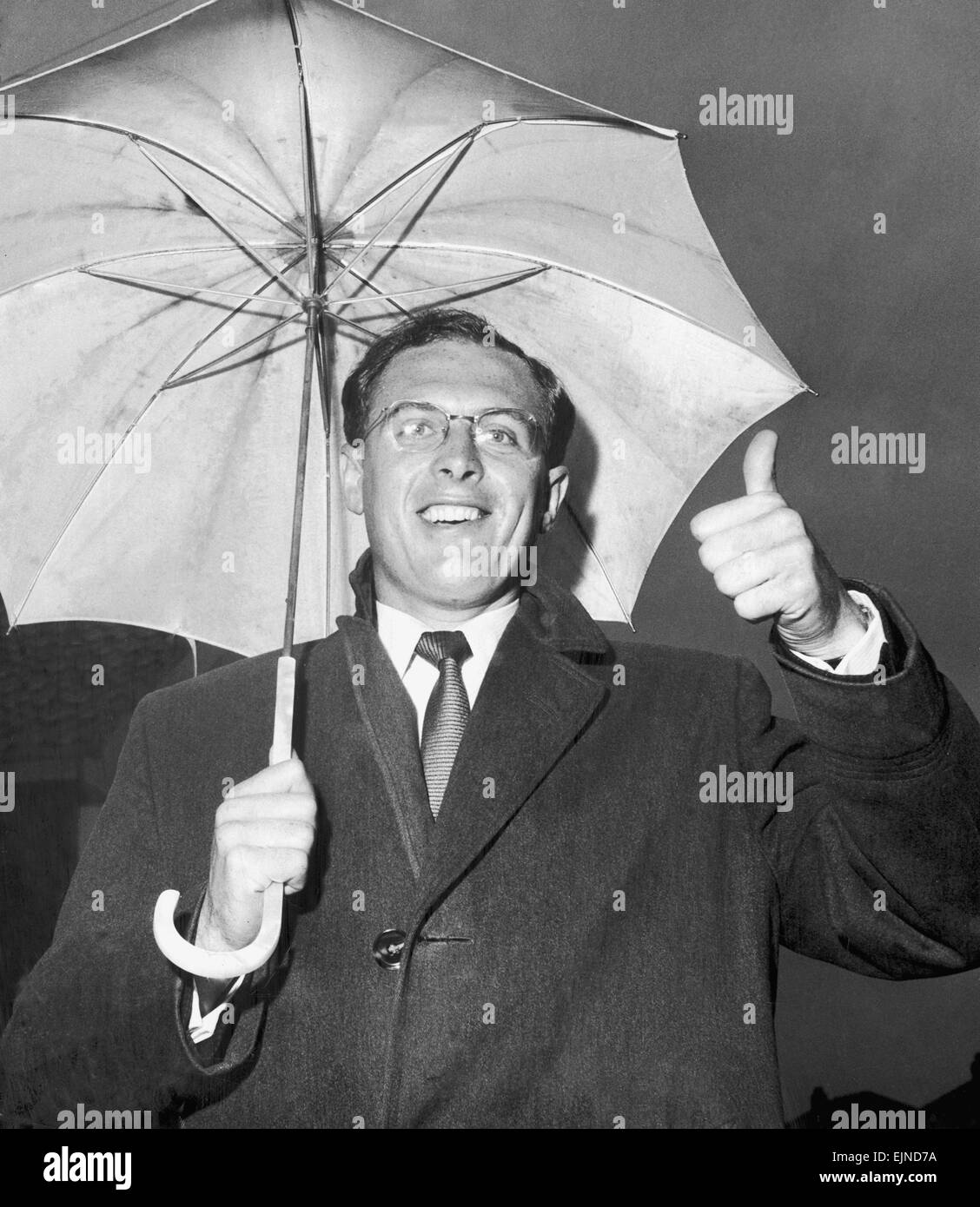 Yorkshire cricketer Geoffrey Boycott in happy mood after hearing he has been picked for the England team. 31st May 1964. Stock Photo