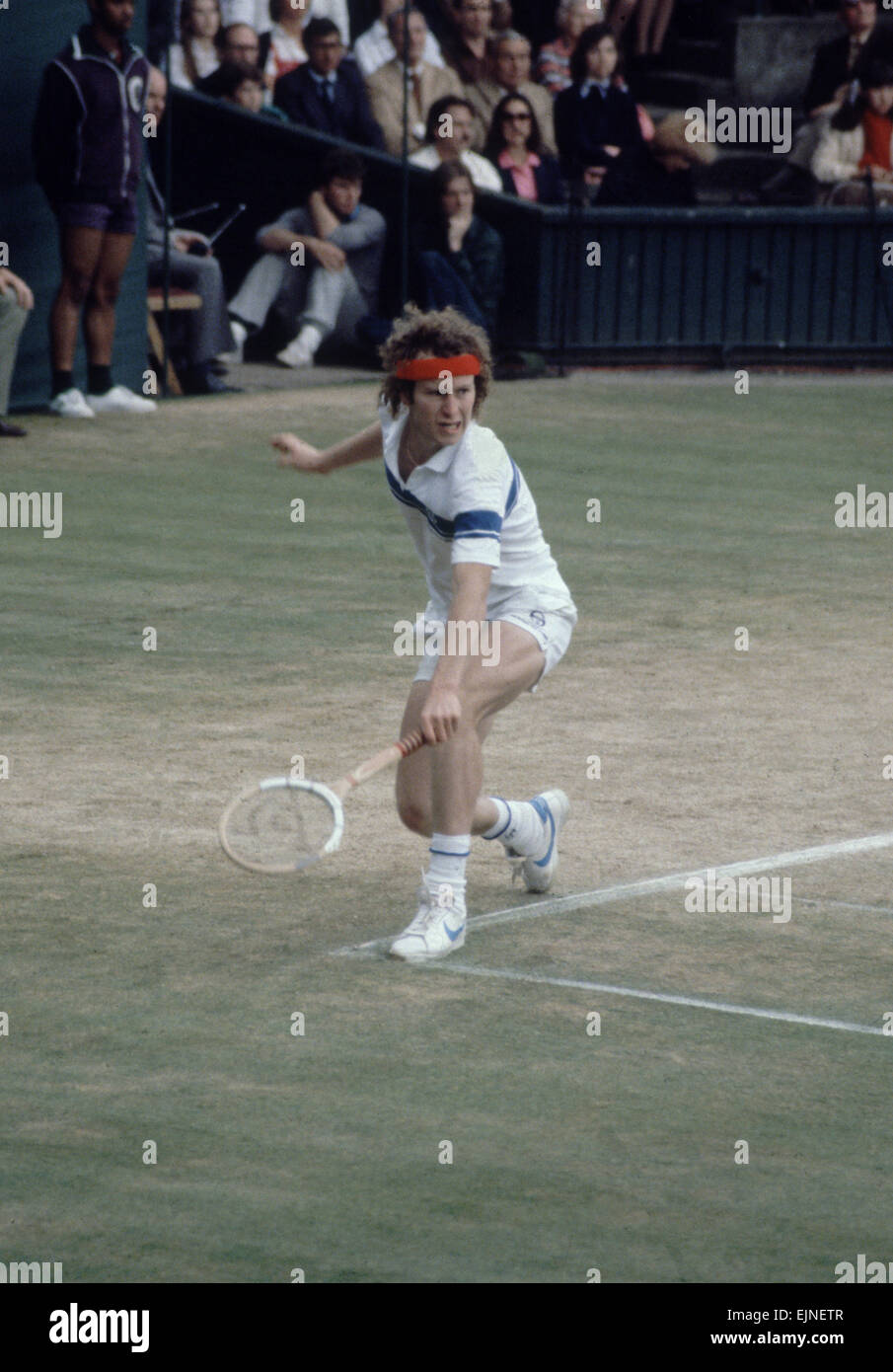 Wimbledon Final 1981. John McEnroe v Bjorn Borg. 4th July 1981. *** Local Caption *** watscan - - 19/04/2010 Stock Photo