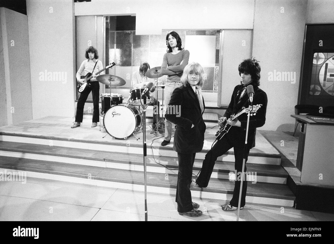 Rolling Stones: 29th November 1968 during rehearsals at the Wembley Park  Studios for the band\