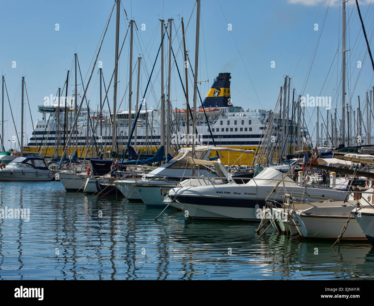 Toulon, France sailboat marina cruise ferry ship 6031 Stock Photo Alamy