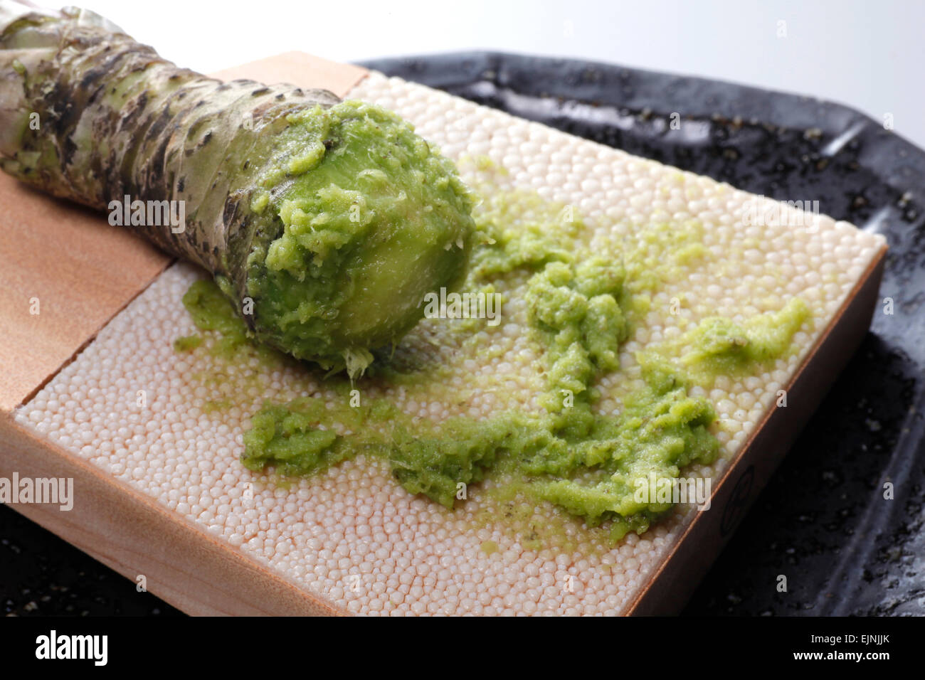 Grated wasabi Stock Photo