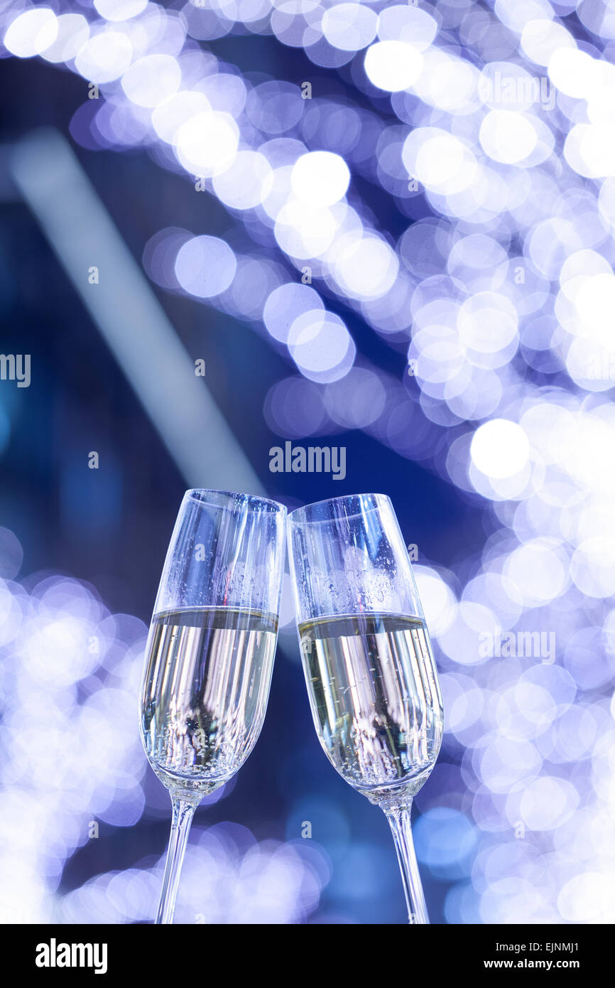 Toasting with champagne Stock Photo Alamy