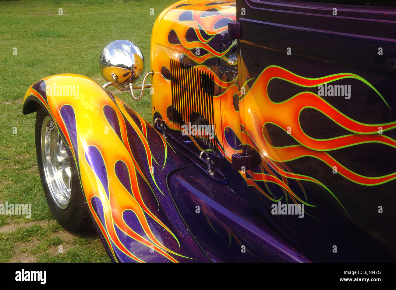 hot rod flames car