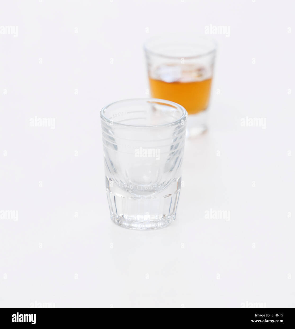 Two Alcohol Glasses Stock Photo Alamy
